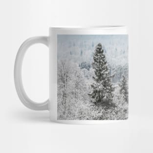 Snowy fir tree Mug